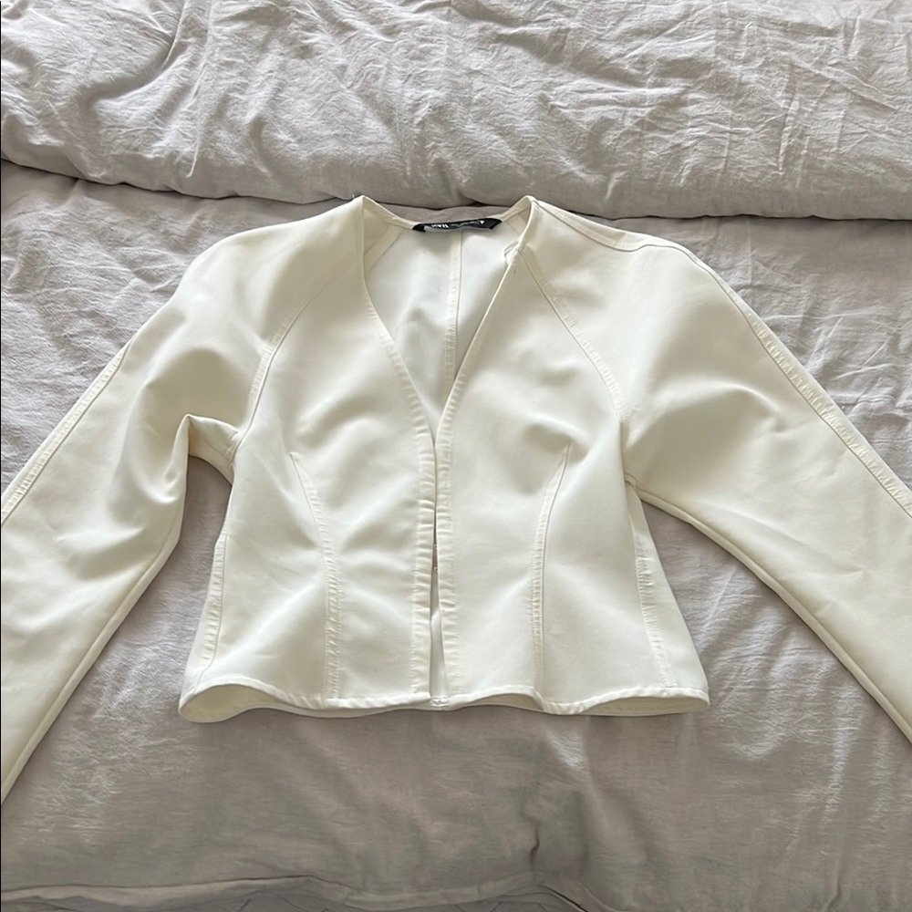 Zara structured fitted shirt